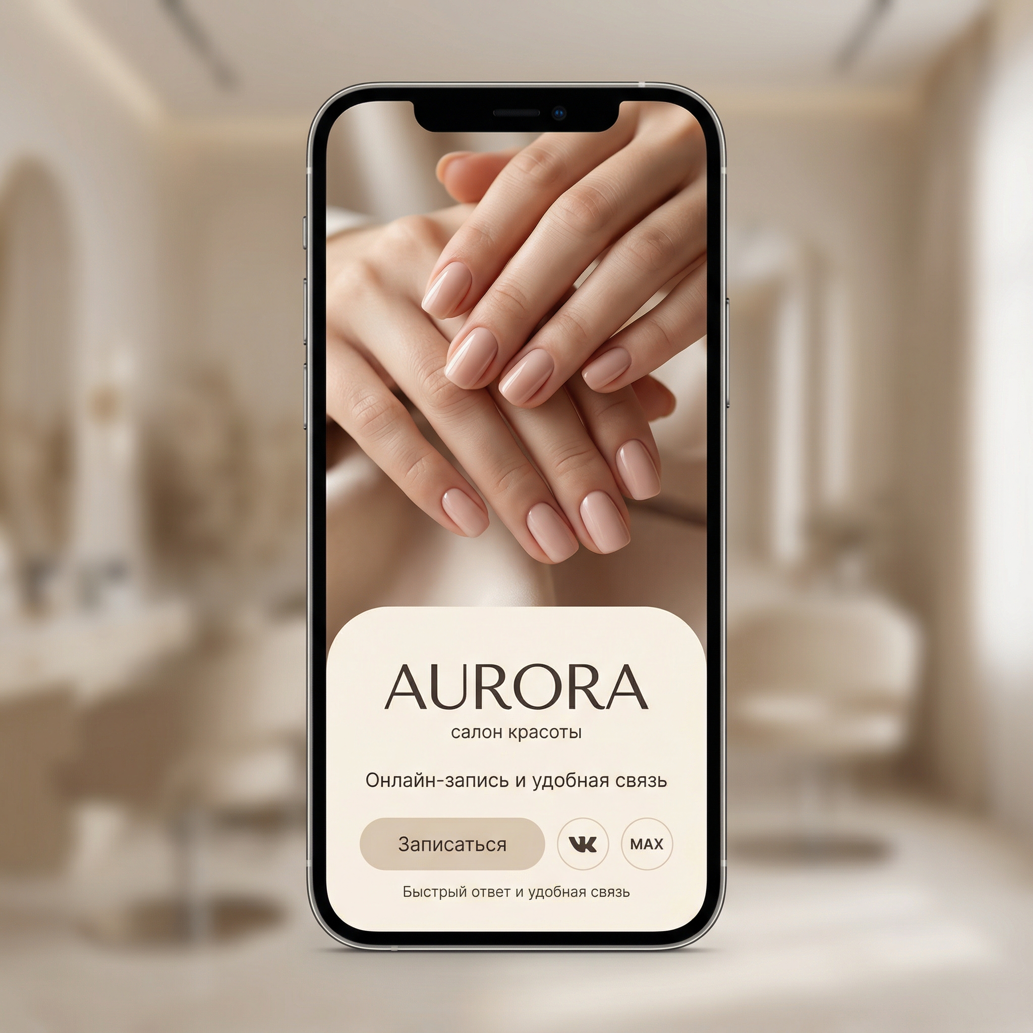 Пример страницы для бьюти-сферы